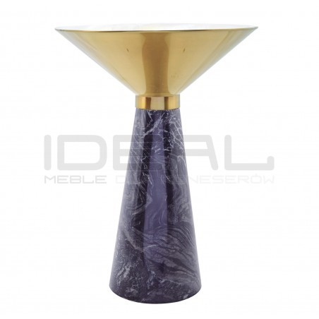 Stolik Kawowy Vero z podstawą z czarnego marmuru