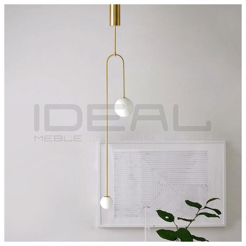 Lampa wisząca glamour LOOP złota