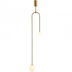 Lampa wisząca glamour LOOP złota