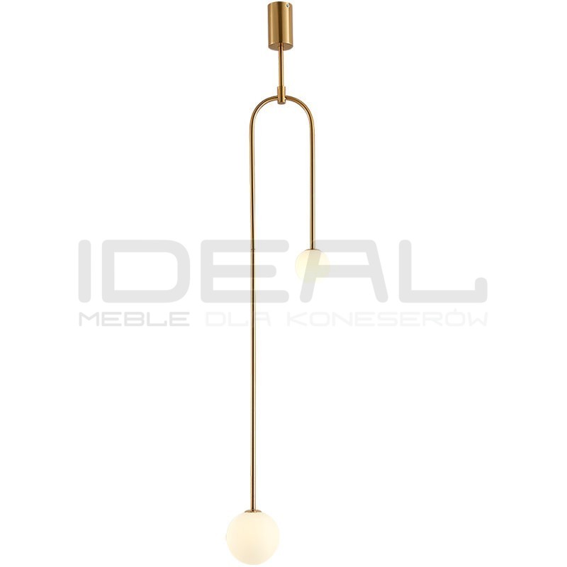 Lampa wisząca glamour LOOP złota