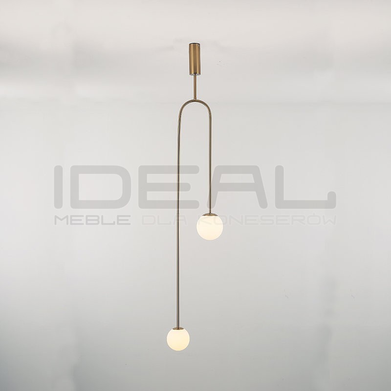 Lampa wisząca glamour LOOP złota