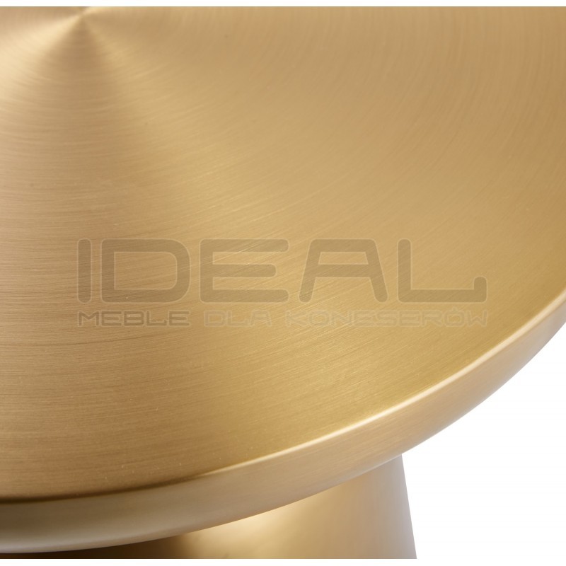 OKRĄGŁY STOLIK KAWOWY TOTEM ZŁOTY MOSIĄDZ 60