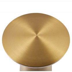 OKRĄGŁY STOLIK KAWOWY TOTEM ZŁOTY MOSIĄDZ 60