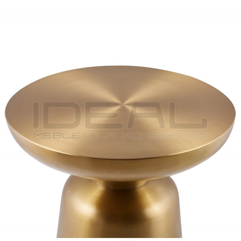 OKRĄGŁY STOLIK KAWOWY TOTEM ZŁOTY MOSIĄDZ 60