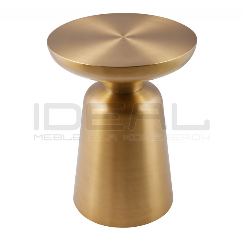 OKRĄGŁY STOLIK KAWOWY TOTEM ZŁOTY MOSIĄDZ 60