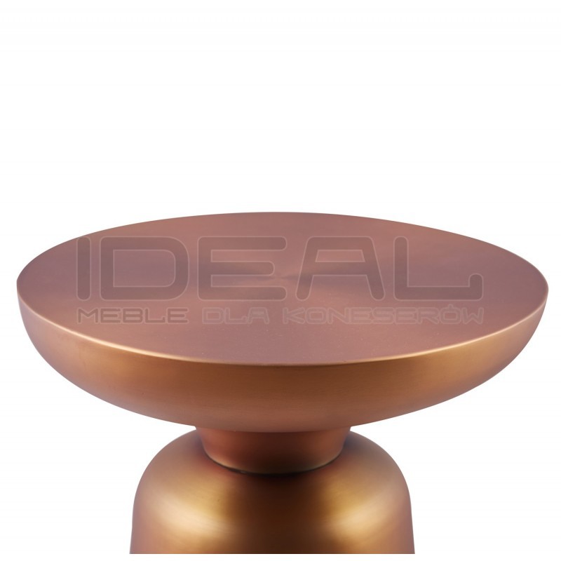 OKRĄGŁY STOLIK KAWOWY TOTEM MIEDZIANY 60