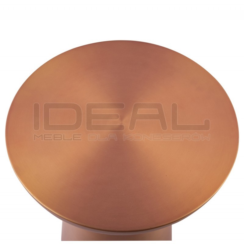 OKRĄGŁY STOLIK KAWOWY TOTEM MIEDZIANY 60