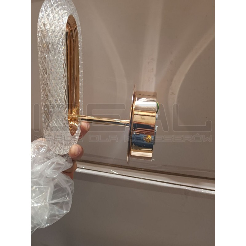 Kinkiet kryształowy JEWEL złoty