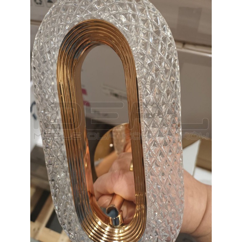 Kinkiet kryształowy JEWEL złoty