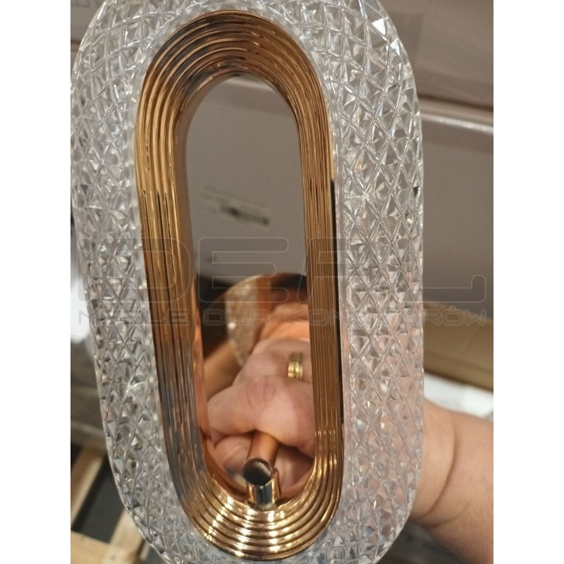 Kinkiet kryształowy JEWEL złoty