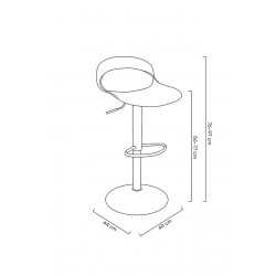 Krzesło barowe Nest Wrapp regulowana wysokość