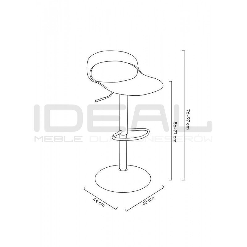 Krzesło barowe Nest Wrapp regulowana wysokość