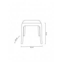 Mały stolik Ghost beżowy