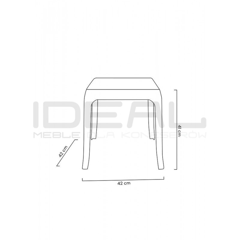 Mały stolik Ghost beżowy