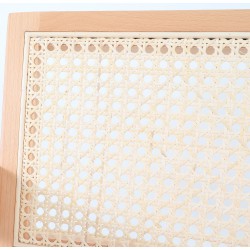 Drewniane KRZESŁO BOHO rattanowa plecionka wiedeńska kolor naturalny