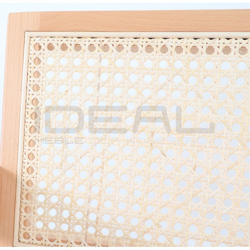 Drewniane KRZESŁO BOHO rattanowa plecionka wiedeńska kolor naturalny