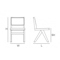 Drewniane KRZESŁO BOHO rattanowa plecionka wiedeńska czarne