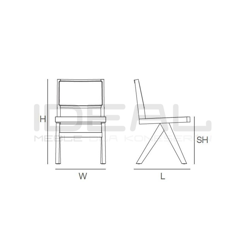 Drewniane KRZESŁO BOHO rattanowa plecionka wiedeńska czarne