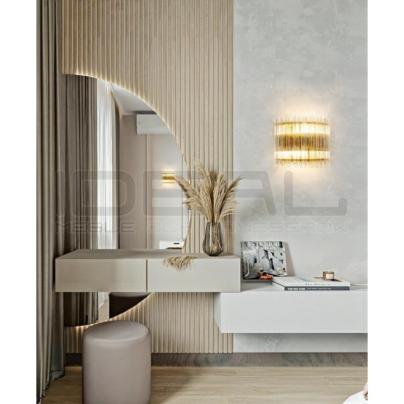 Kinkiet glamour PALACE złoty