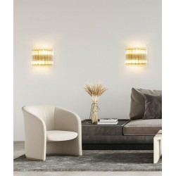 Kinkiet glamour PALACE złoty