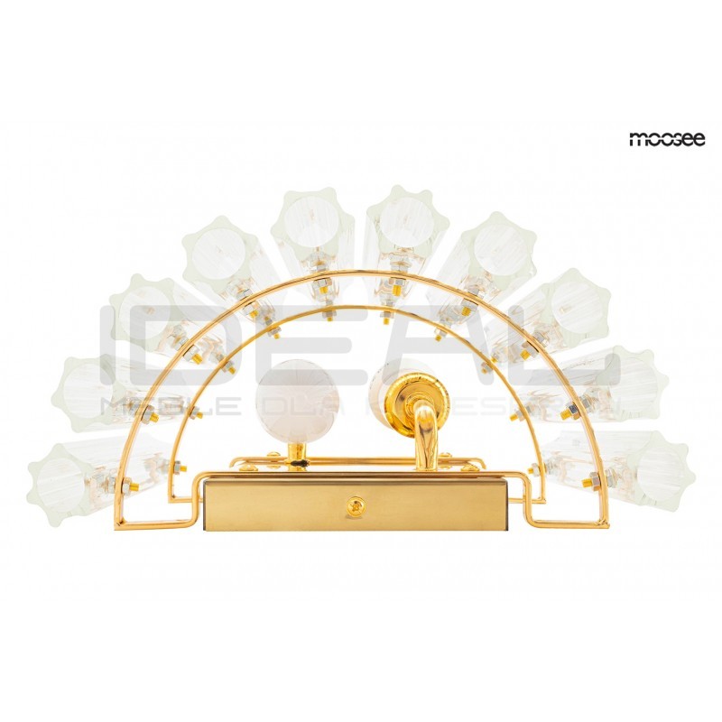 Kinkiet glamour PALACE złoty