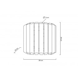 Kinkiet glamour PALACE złoty