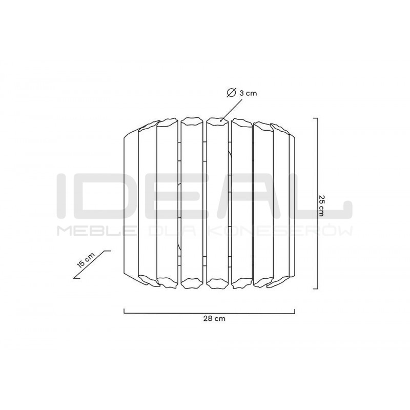 Kinkiet glamour PALACE złoty