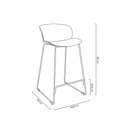 Hoker czarny nowoczesny ALTO 65