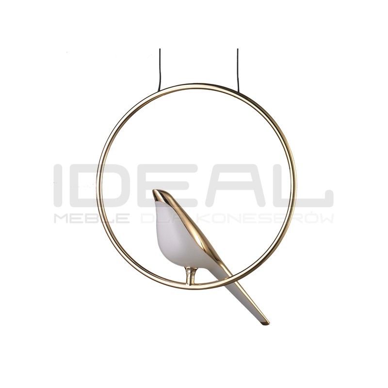 Lampa wisząca glamour Tit BIRD ptaszek złota