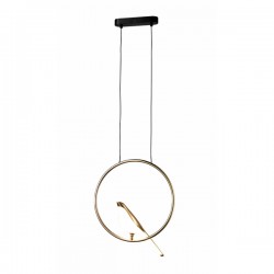 Lampa wisząca glamour Tit BIRD ptaszek złota