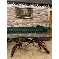Narożnik Chesterfield Normal w skórze 255x340