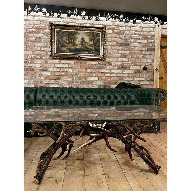 Narożnik Chesterfield Normal w skórze 255x340