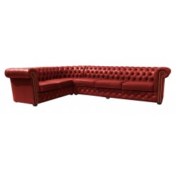 Narożnik Chesterfield Normal w skórze 255x340