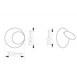 Kinkiet geometryczna PILLS biały z regulacją światła