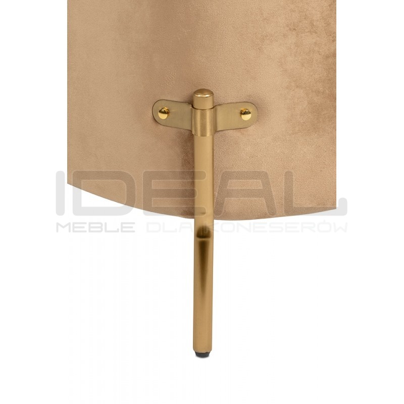 Fotel VENICE pepitka biało-brązowa