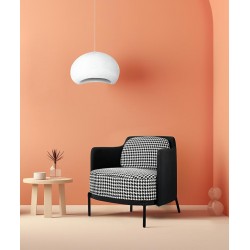 Fotel VENICE BLACK pepitka biało - czarna