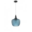SZKLANA LAMPA WISZĄCA Monro NIEBIESKA vintage