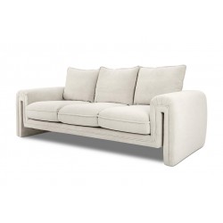 Nowoczesna Sofa beżowa KELLY 230 tkanina szenil