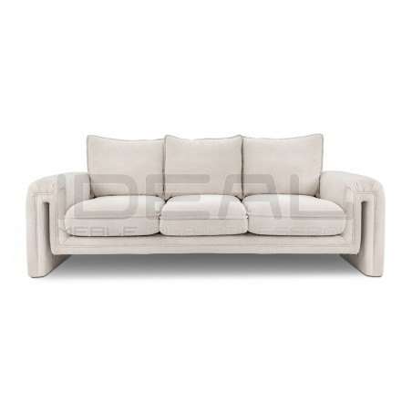 Nowoczesna Sofa beżowa KELLY 230 tkanina szenil