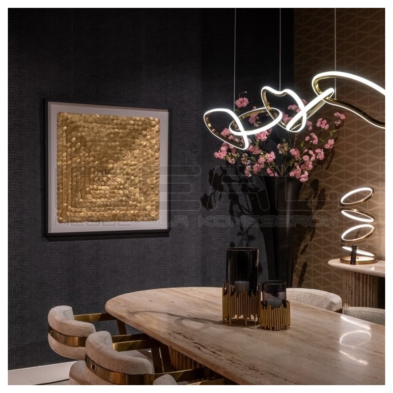 Lampa wisząca glamou JAZZ 3 złota