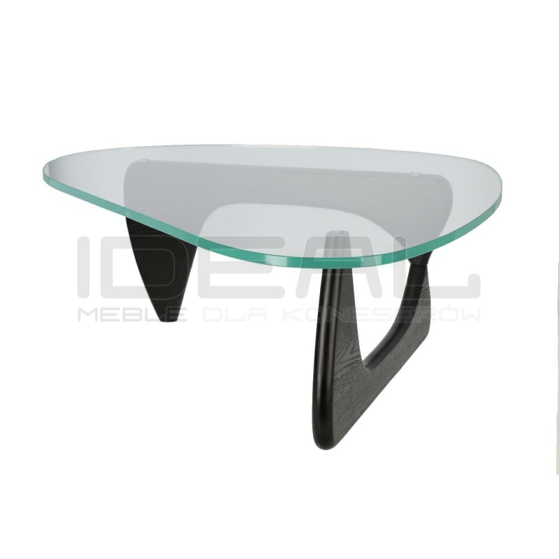 Stolik kawowy NOGOCZI czarny drewno bukowe