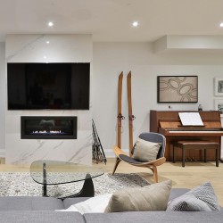 Stolik kawowy NOGOCZI czarny drewno bukowe