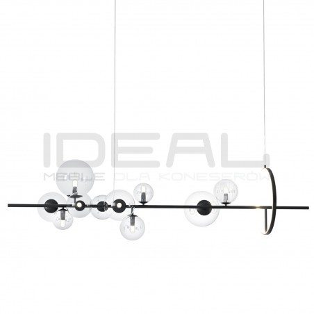 LAMPA WISZĄCA ORION LONG-120 CZARNA pozioma