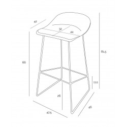 Hoker czarny ROLF Modern 66