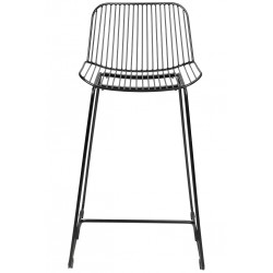 Czarny hoker Miles 66 metal ekoskóra