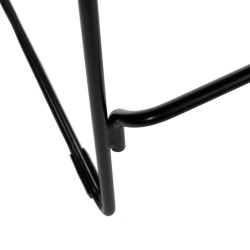 Czarny hoker Miles Loft 66 metal ekoskóra