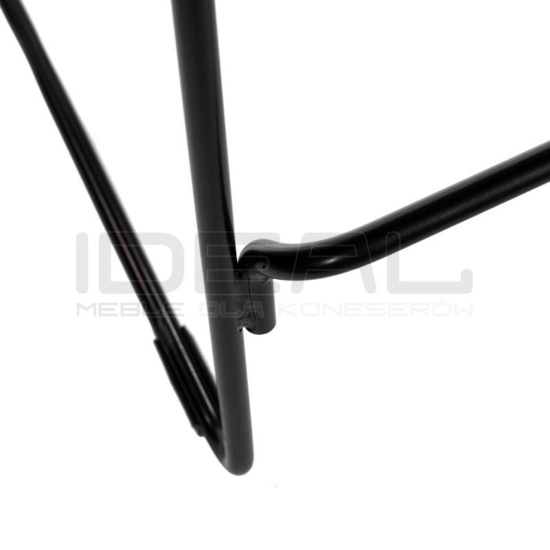 Czarny hoker Miles Loft 66 metal ekoskóra