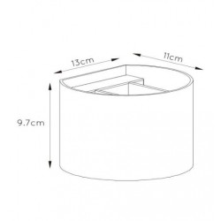 Kinkiet glamour Roller złoty