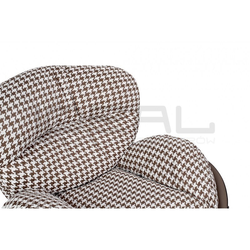 Fotel obrotowy HIPPO brązowa pepitka