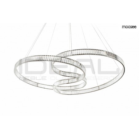 Kryształowa Lampa wisząca WAVE 160A chrom